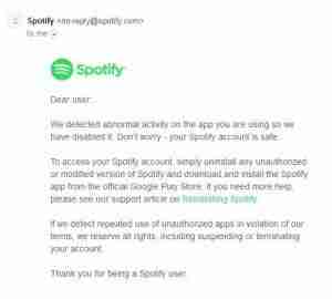 descargar spotify premium apk advertencia